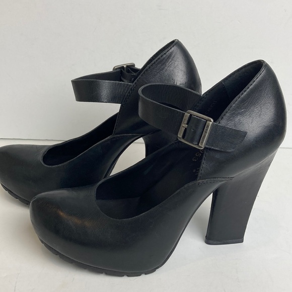 Kork-Ease Black Chunky Heel Mary Jane Shoes Size 6.5 night out elevated basic - Picture 4 of 14